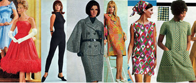 Examples of Ladies Dresses From The 1960's