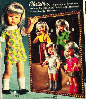 walking talking doll 1960s