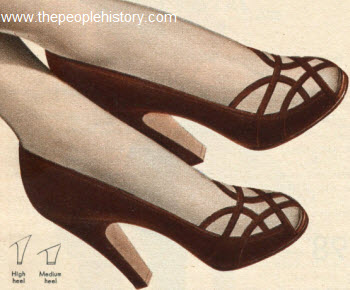 Womens fashion shoes, 1950s shoes, Fashion shoes