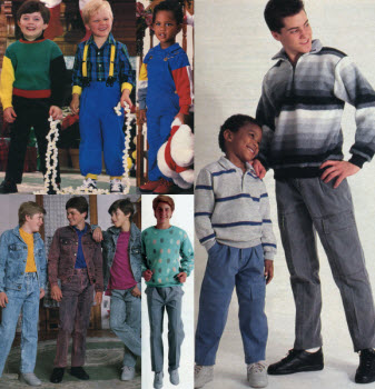 1980s Children's Fashion Part of Our Eighties Fashions Section